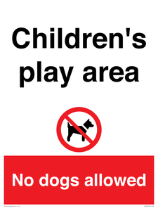 Children's play area. No dogs allowed